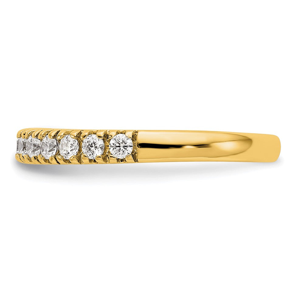 14K Gelbgold Ring mit echten Diamanten