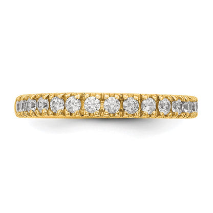 14K Gelbgold Ring mit echten Diamanten