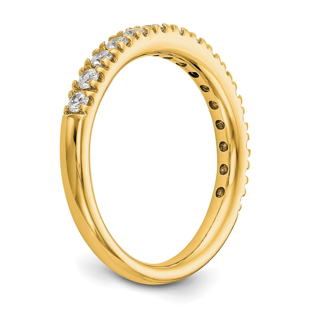 14K Gelbgold Ring mit echten Diamanten