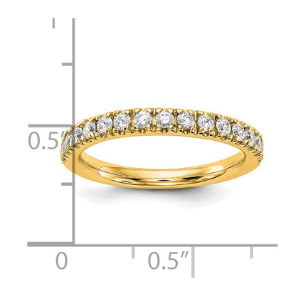 14K Gelbgold Ring mit echten Diamanten