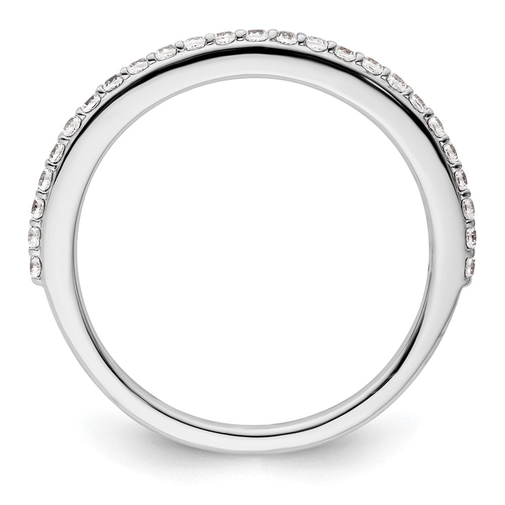 14K Weißgold Ehering mit natürlichen Diamanten