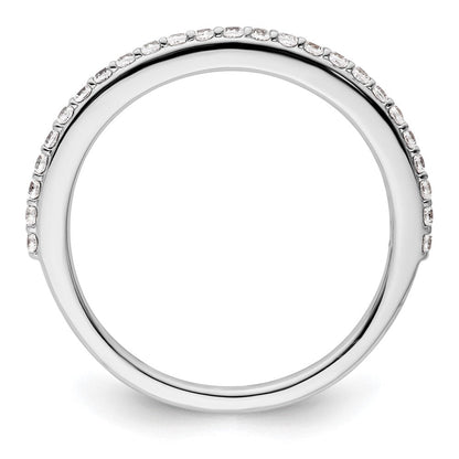 14K Weißgold Ring mit Laborgezüchteten Diamanten VS/SI+ G+