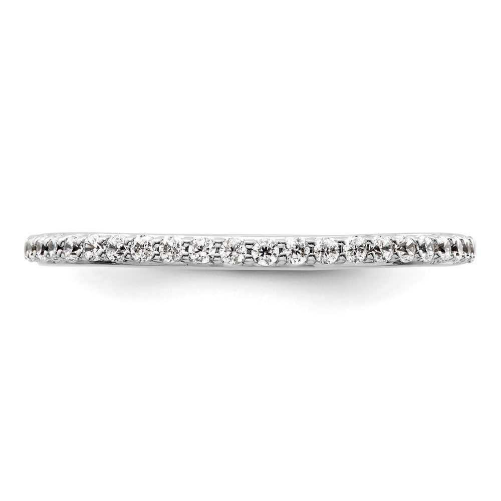 14K Weißgold Ring mit Laborgezüchteten Diamanten VS/SI+ G+