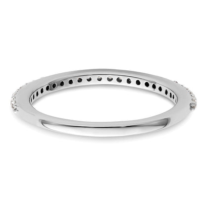 14K Weißgold Ehering mit natürlichen Diamanten