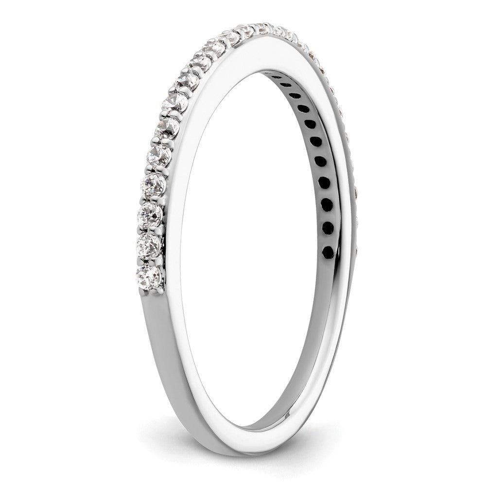 14K Weißgold Ehering mit natürlichen Diamanten