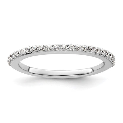 14K Weißgold Ring mit Laborgezüchteten Diamanten VS/SI+ G+