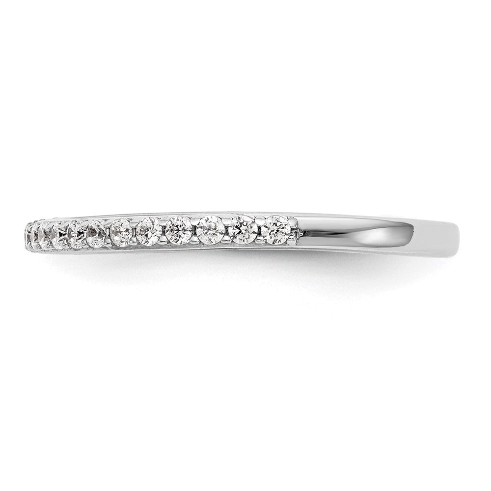 14K Weißgold Ehering mit natürlichen Diamanten