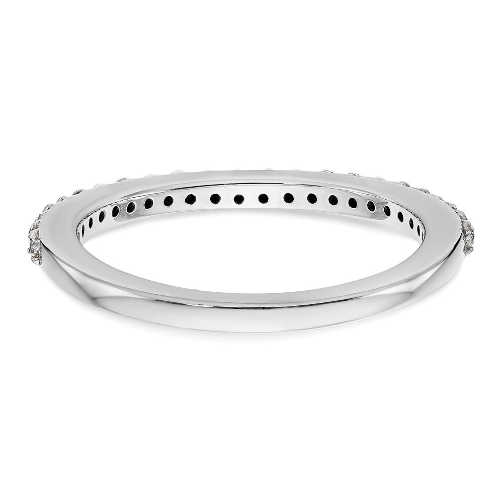 14K Weißgold Ehering mit natürlichen Diamanten