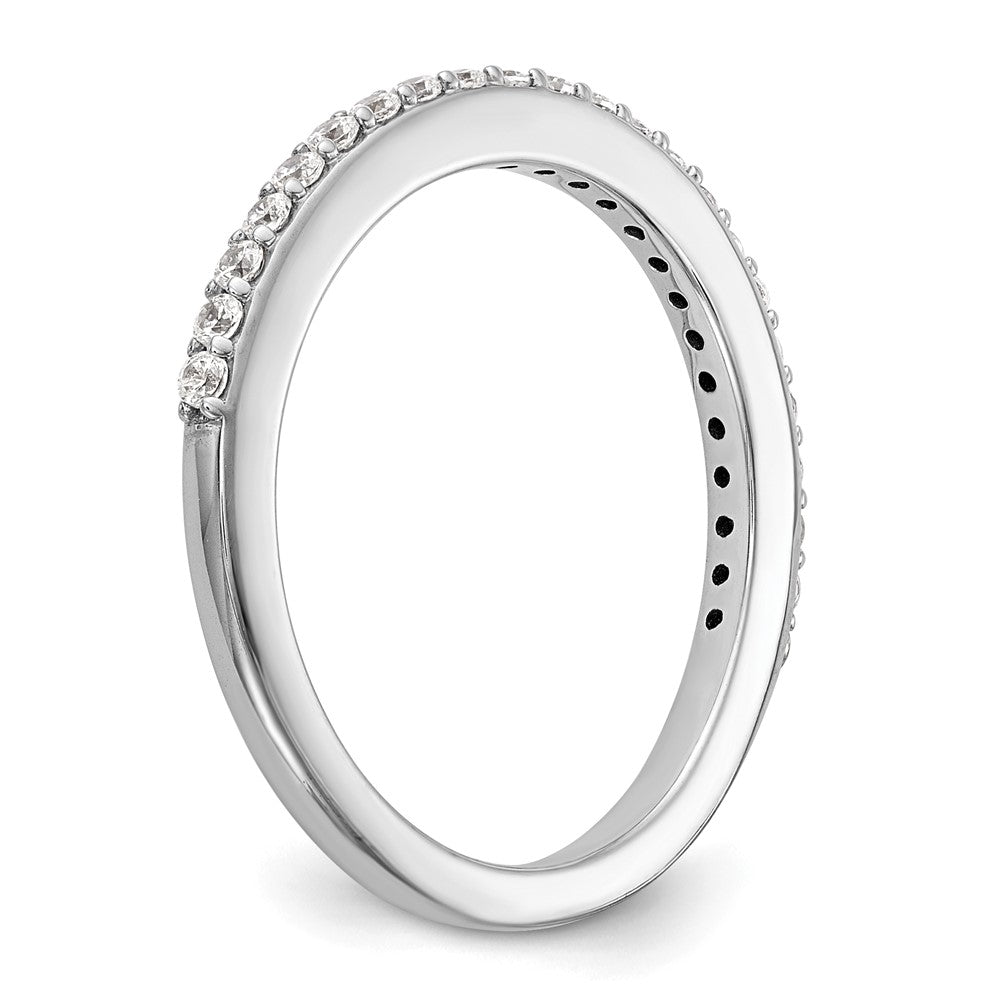 14K Weißgold Ehering mit natürlichen Diamanten