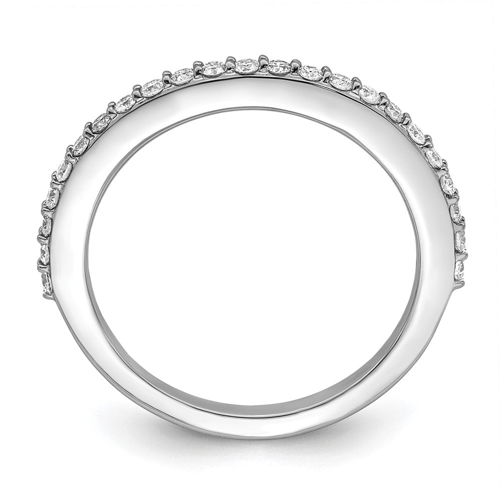 14K Weißgold Ehering mit natürlichen Diamanten, 0,345 ct Gesamtgewicht