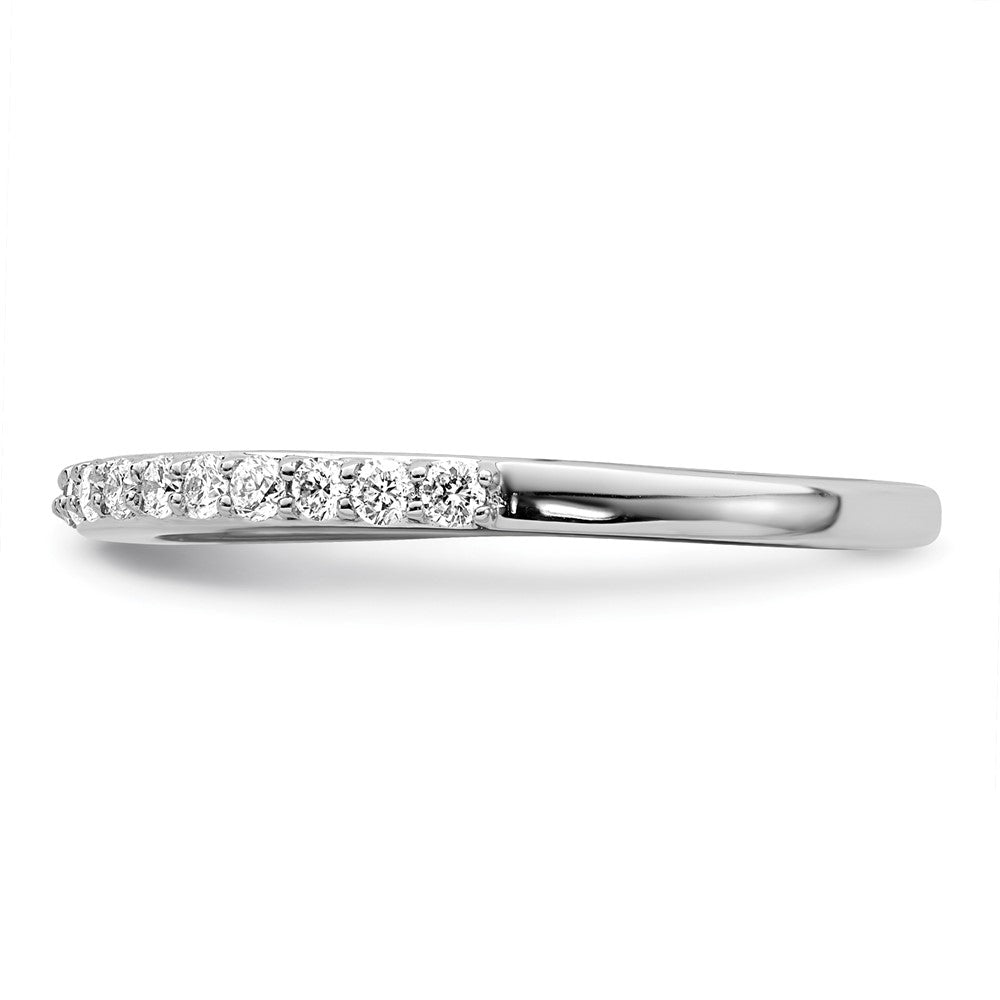 14K Weißgold Ehering mit natürlichen Diamanten, 0,345 ct Gesamtgewicht