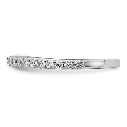 14K Weißgold Ehering mit natürlichen Diamanten