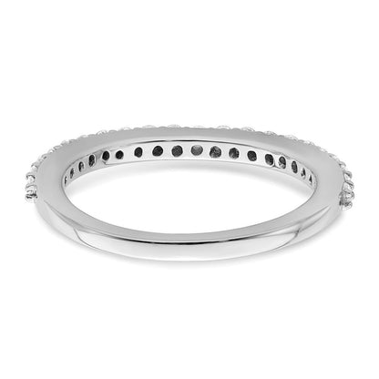 14K Weißgold Ehering mit natürlichen Diamanten