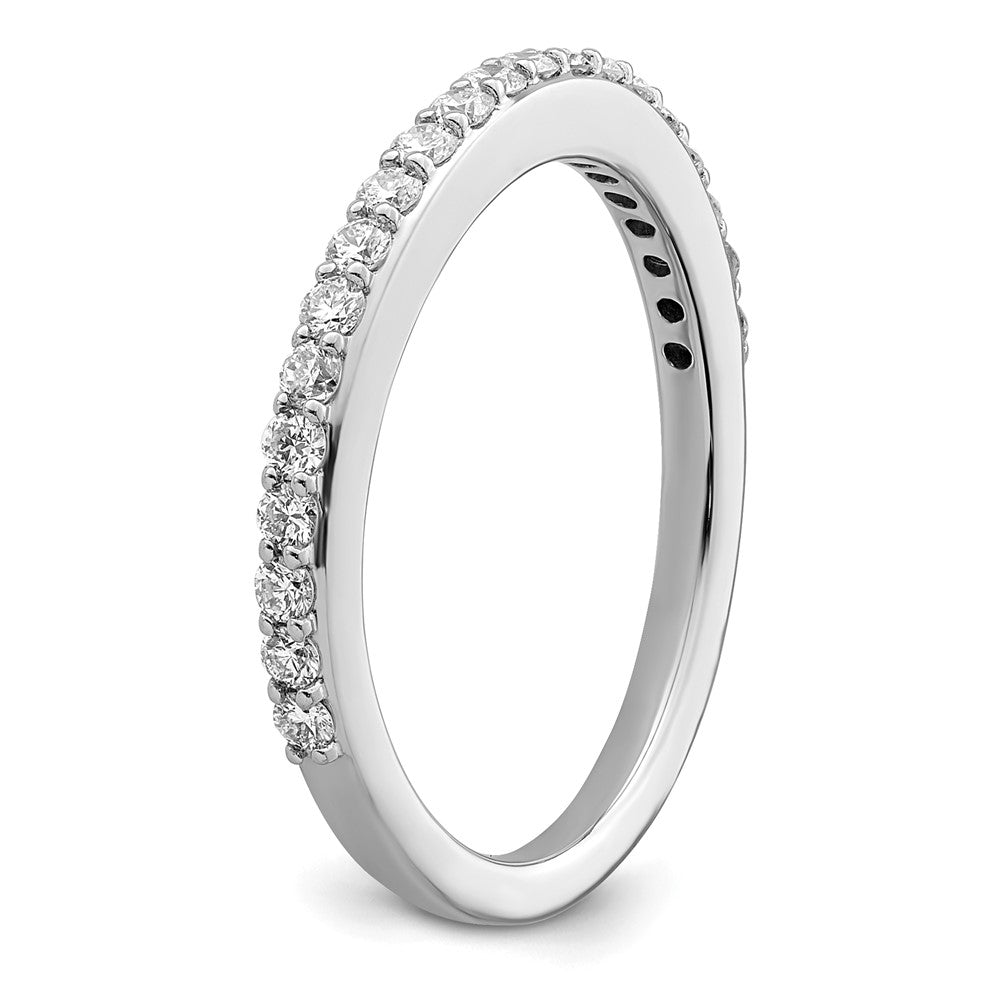 14K Weißgold Ehering mit natürlichen Diamanten