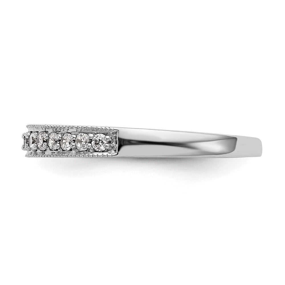 14K Weißgold Ehering mit natürlichen Diamanten