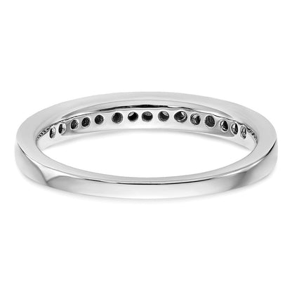 14K Weißgold Ehering mit natürlichen Diamanten