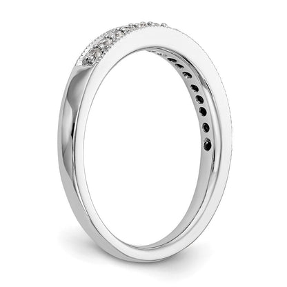14K Weißgold Ehering mit natürlichen Diamanten