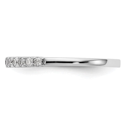 14K Weißgold Ehering für Damen mit natürlichen Diamanten 0,253 ct