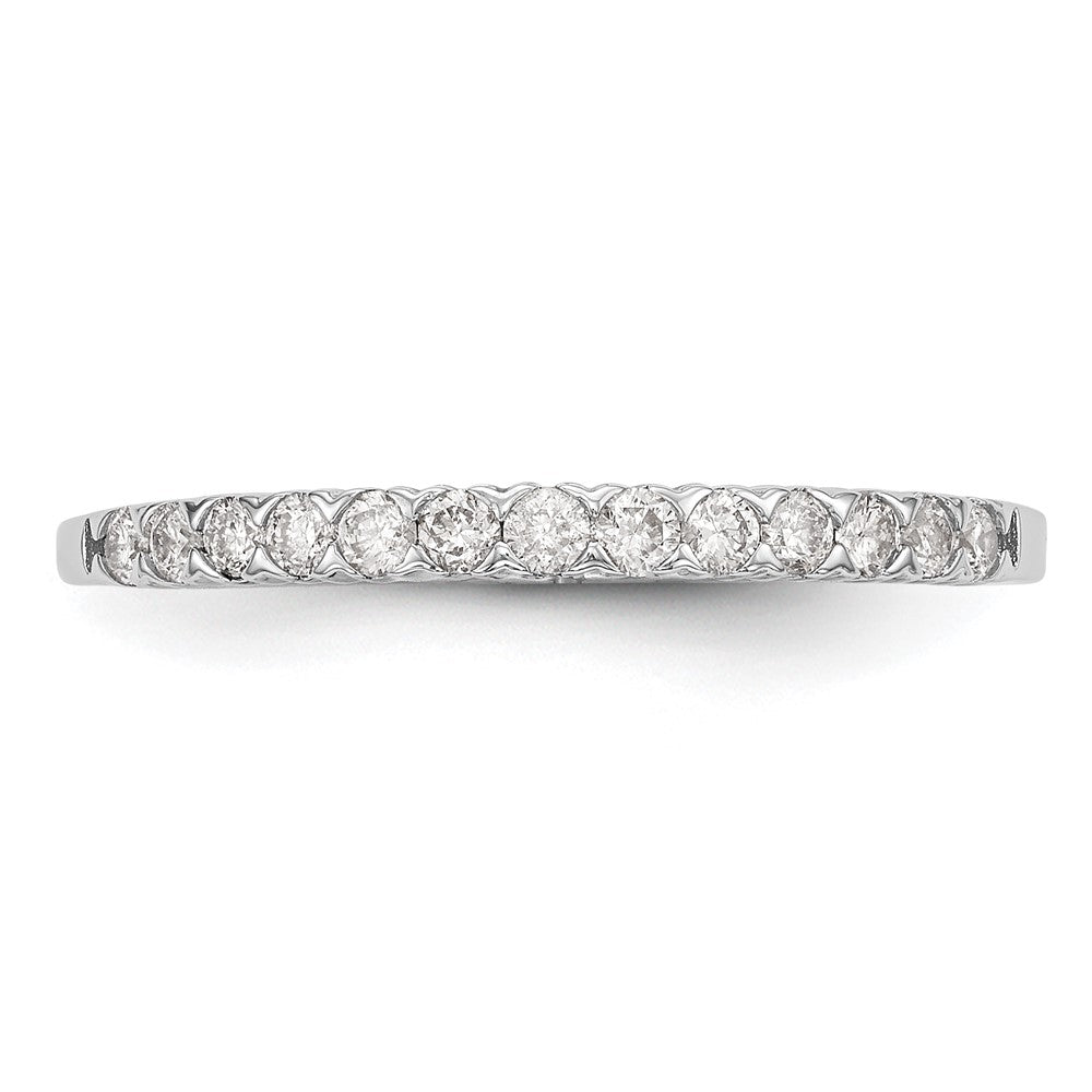 14K Weißgold Ehering für Damen mit natürlichen Diamanten 0,253 ct