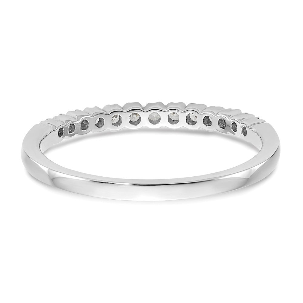 14K Weißgold Ehering für Damen mit natürlichen Diamanten 0,253 ct