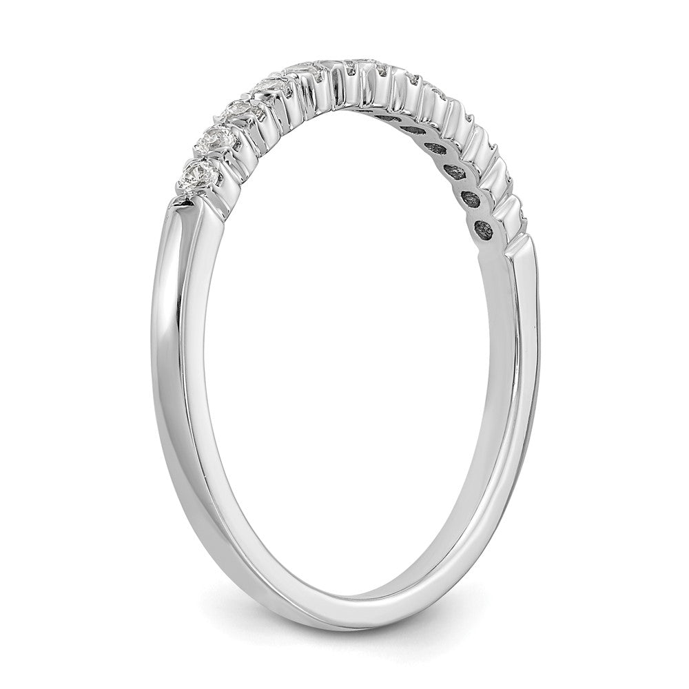 14K Weißgold Ehering für Damen mit natürlichen Diamanten 0,253 ct