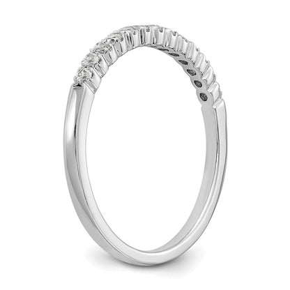 14K Weißgold Ehering für Damen mit natürlichen Diamanten 0,253 ct