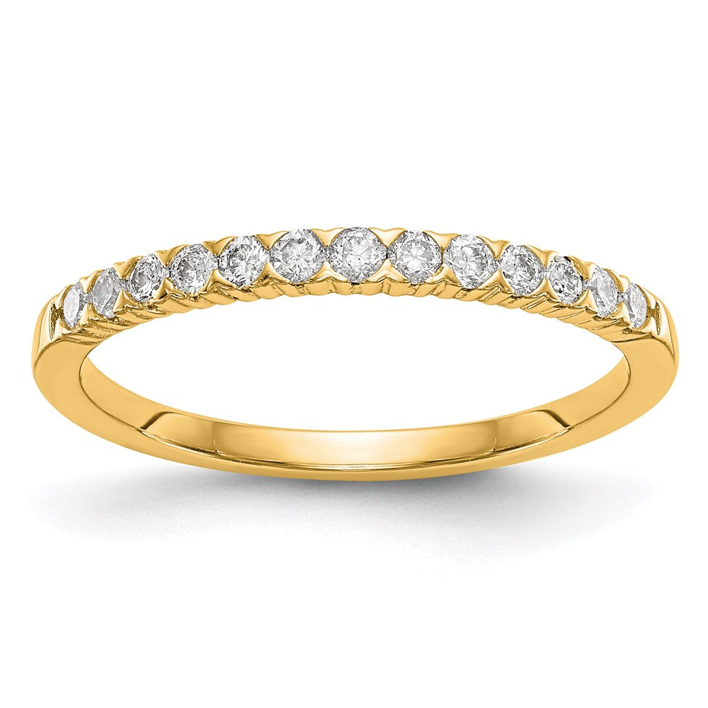 14K Gelbgold Ring mit echten Diamanten