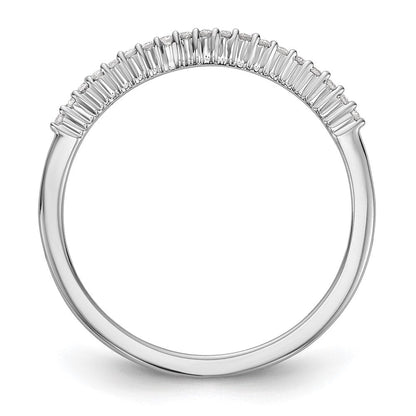 14K Weißgold Ehering mit natürlichen Diamanten