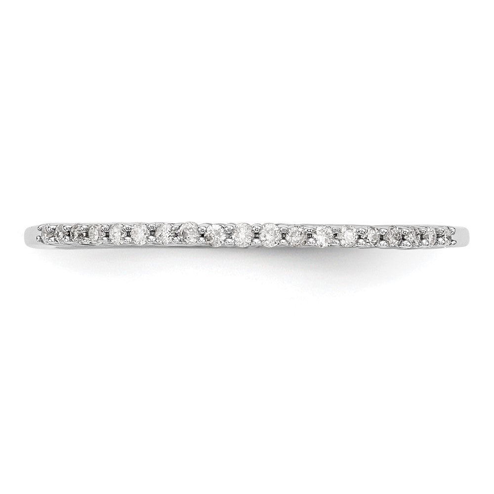 14K Weißgold Ehering mit natürlichen Diamanten