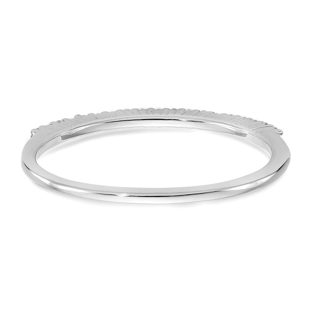 14K Weißgold Ehering mit natürlichen Diamanten
