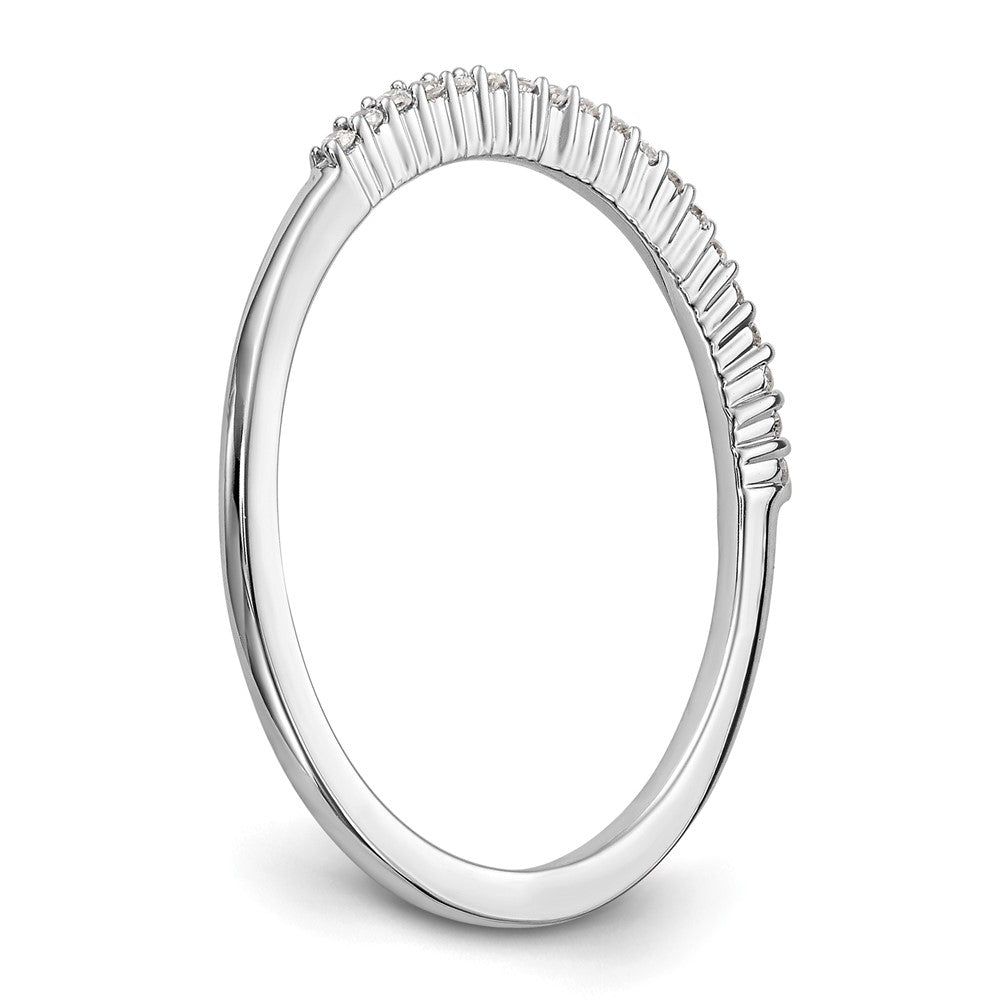 14K Weißgold Ehering mit natürlichen Diamanten