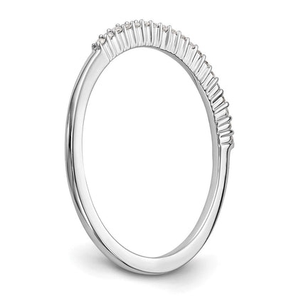 14K Weißgold Ehering mit natürlichen Diamanten
