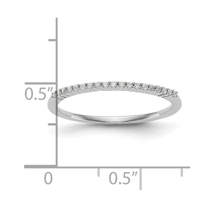 14K Weißgold Ehering mit natürlichen Diamanten