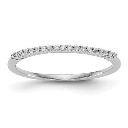 14K Weißgold Ehering mit natürlichen Diamanten