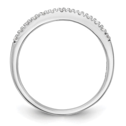 14K Weißgold Ehering mit natürlichen Diamanten