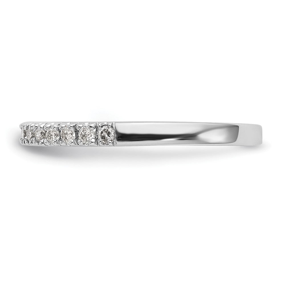 14K Weißgold Ehering mit natürlichen Diamanten