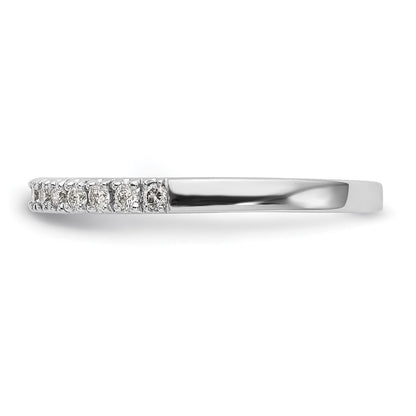 14K Weißgold Ehering mit natürlichen Diamanten