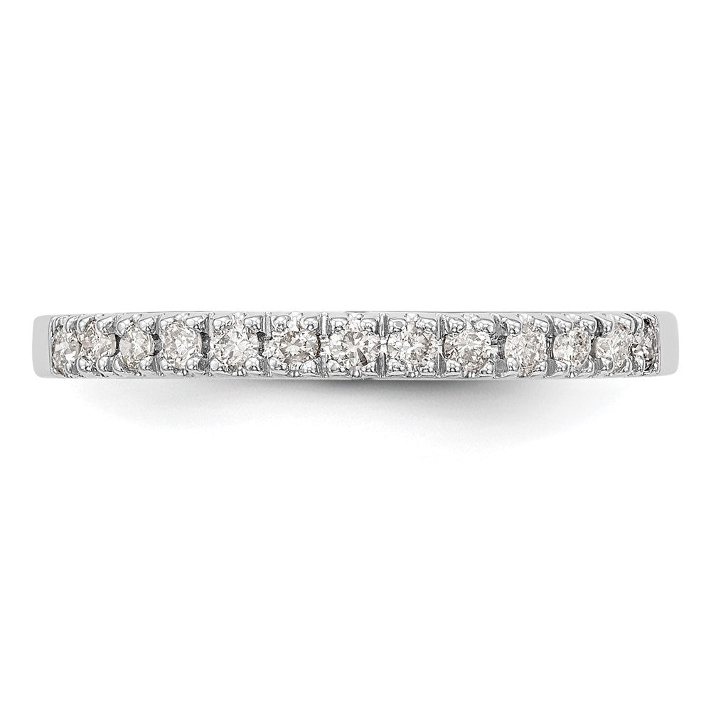 14K Weißgold Ehering mit natürlichen Diamanten