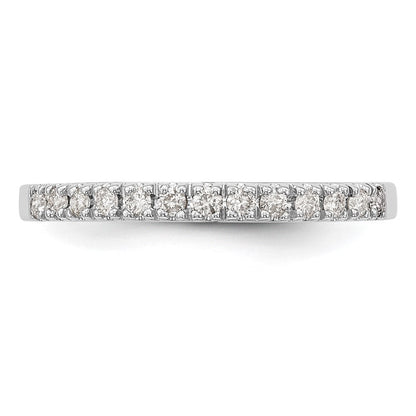 14K Weißgold Ehering mit natürlichen Diamanten