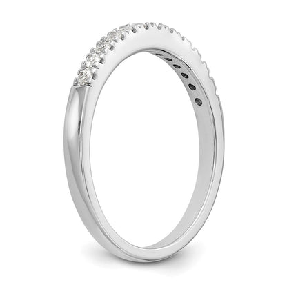 14K Weißgold Ehering mit natürlichen Diamanten
