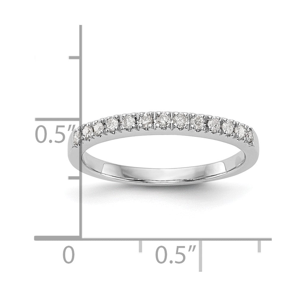 14K Weißgold Ehering mit natürlichen Diamanten