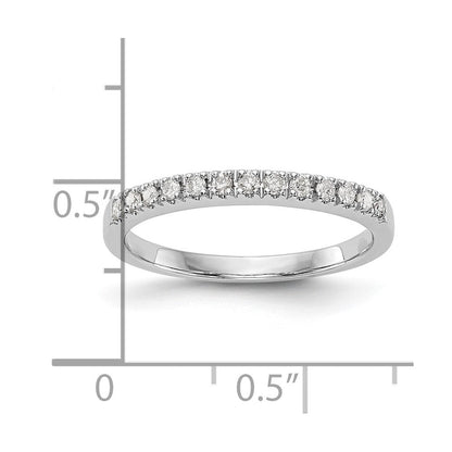 14K Weißgold Ehering mit natürlichen Diamanten