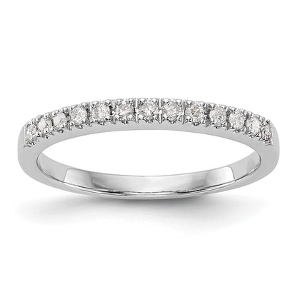 14K Weißgold Ehering mit natürlichen Diamanten