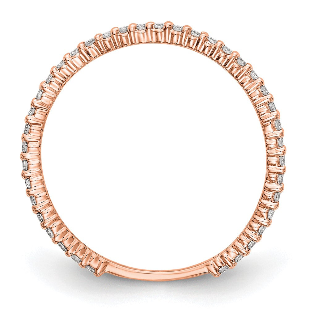 14K Roségold 1/3 Karat Komplett Diamant Ehering