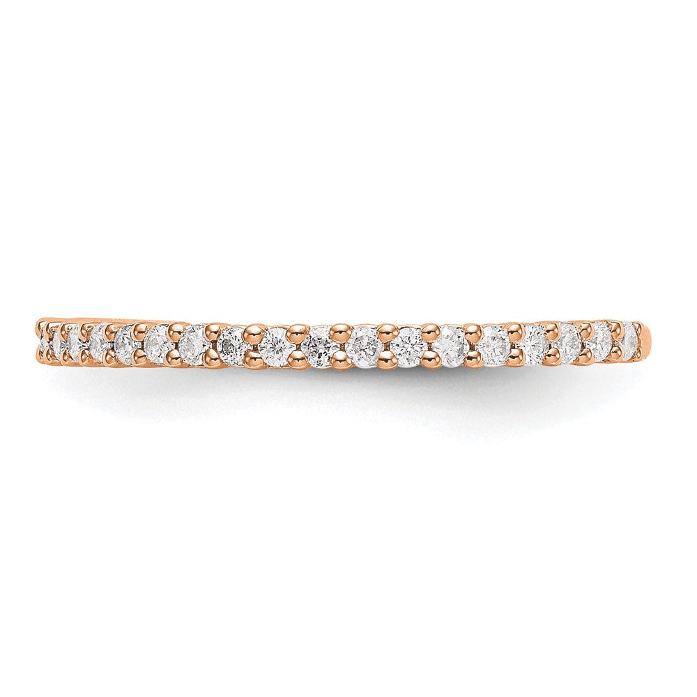 14K Roségold 1/3 Karat Komplett Diamant Ehering
