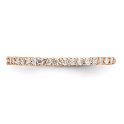 14K Roségold 1/3 Karat Komplett Diamant Ehering