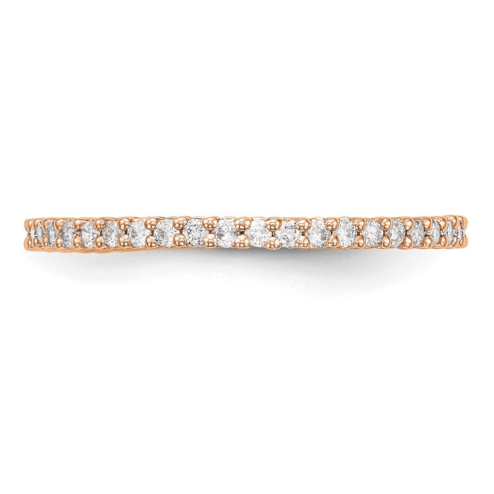 14K Roségold 1/3 Karat Komplett Diamant Ehering