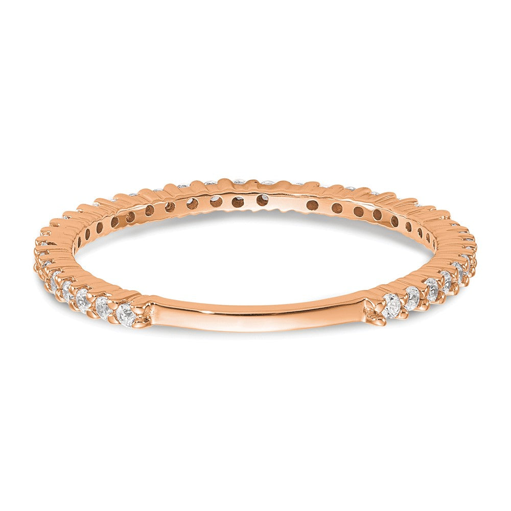 14K Roségold 1/3 Karat Komplett Diamant Ehering