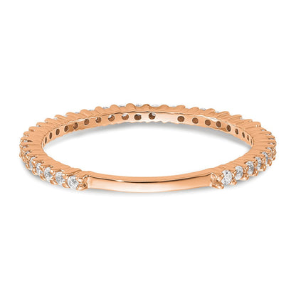 14K Roségold 1/3 Karat Komplett Diamant Ehering
