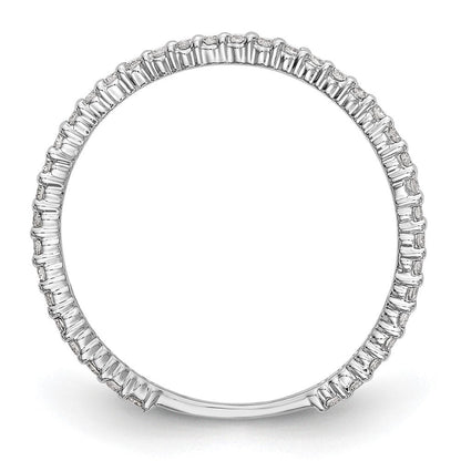 14K Weißgold Ring mit im Labor gezüchteten Diamanten, VS/SI+ G+